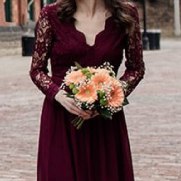 Lulu's Awaken My Love Long Lace Sleeve Maxi Dress - Picture 4 of 9